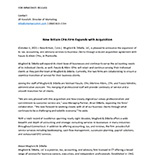 Press Release CPA Firm Acquisition